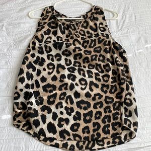 Banana Republic V-Neck Cheetah Tank Top